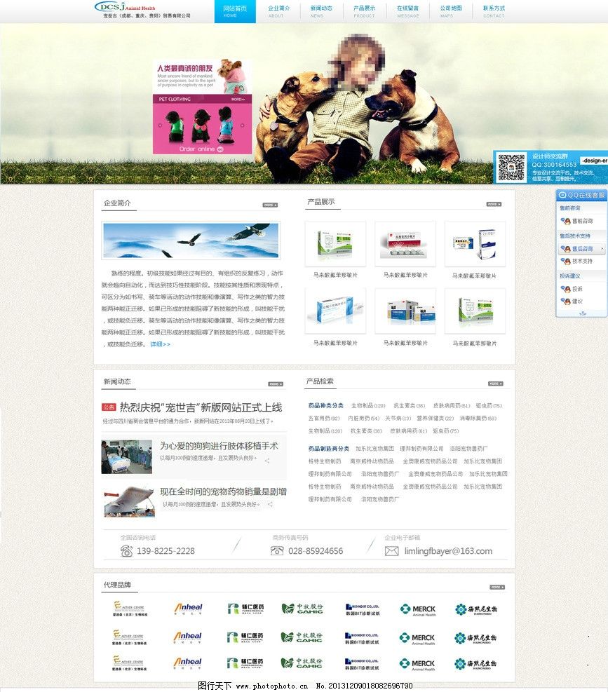宠物医药网站图文设计 打造专业且温馨的在线健康门户
